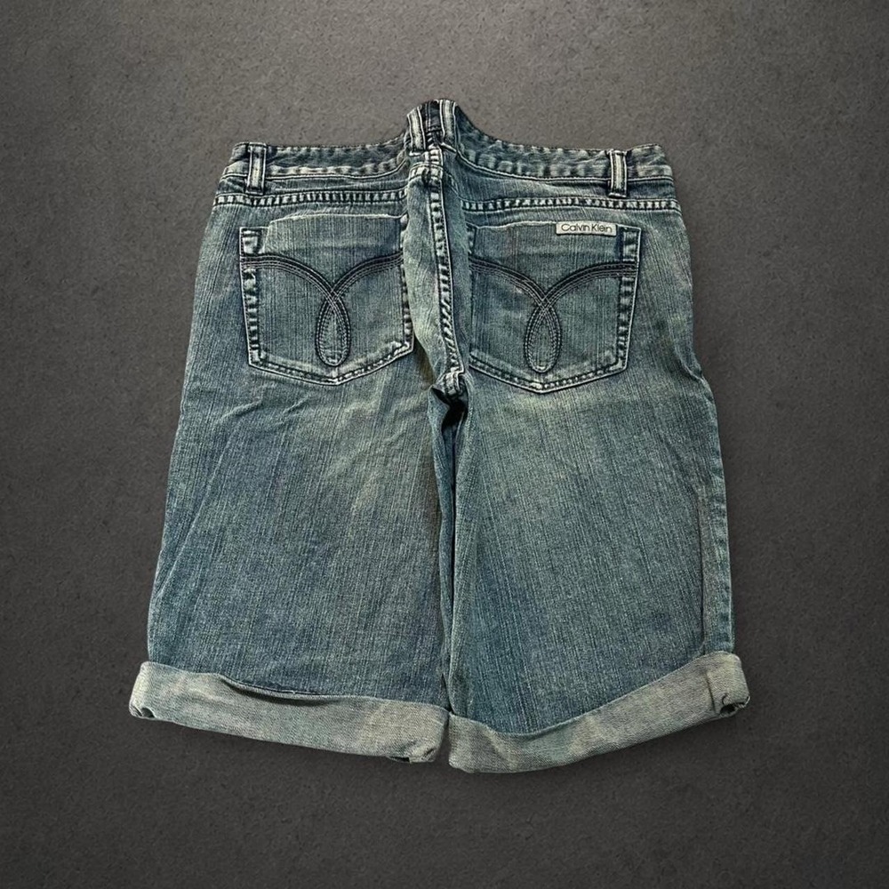 Y2K 2000s Grunge Indie Workwear Streetwear Hip Hop Embroidered Denim Shorts